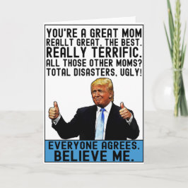Cartão Presente Engraçado da Mãe Trump para o Dia das Mãe