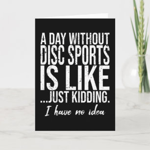 Cartão Presente engraçado de esportes de disco