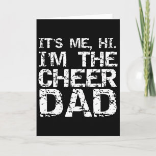 Cartão Presente Engraçado de Pai de Cheerleading É Eu Oi 