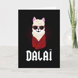 Cartão Presente engraçado do Dalai Lama para Alpaca Llama