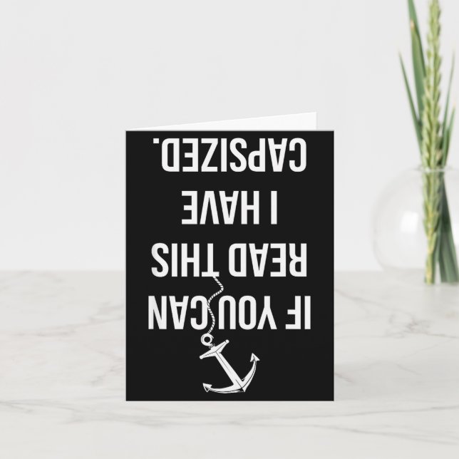 Cartão Presente engraçado para amante de velejar e barcos (Frente)