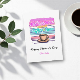 Cartão Presente Engraçado Para Mães De Café Dia das Mãe