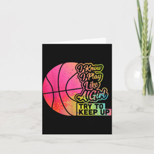 Cartão Presente Engraçado para Mulheres de Basquete Time