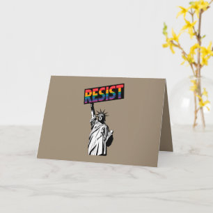 Cartão Presente Feminista Estátua da Liberdade de Resistê