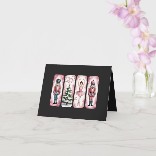 Cartão Presente Festa de Natal do Quebra-Nozes Festivo  (Orquídea)