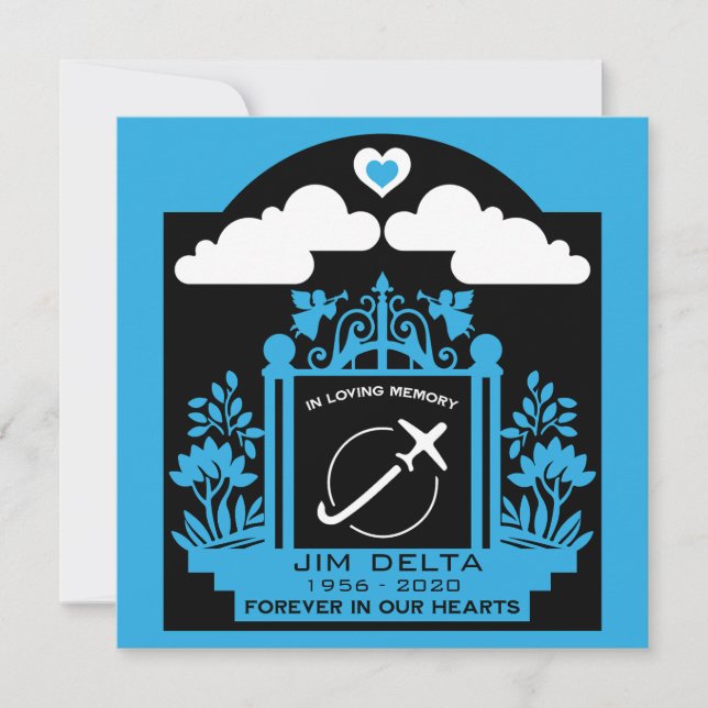 Cartão Presente Funeral Piloto Em Memória (Frente)
