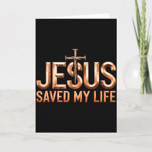 Cartão Presente Jesus Cristo Salvou Minha Vida Para Mulhe