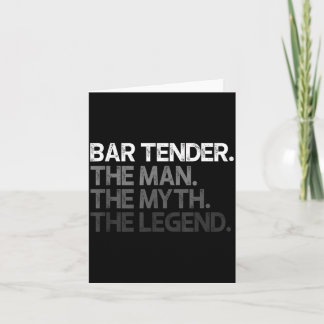 Cartão Presente Lenda do Barman O Homem Mito