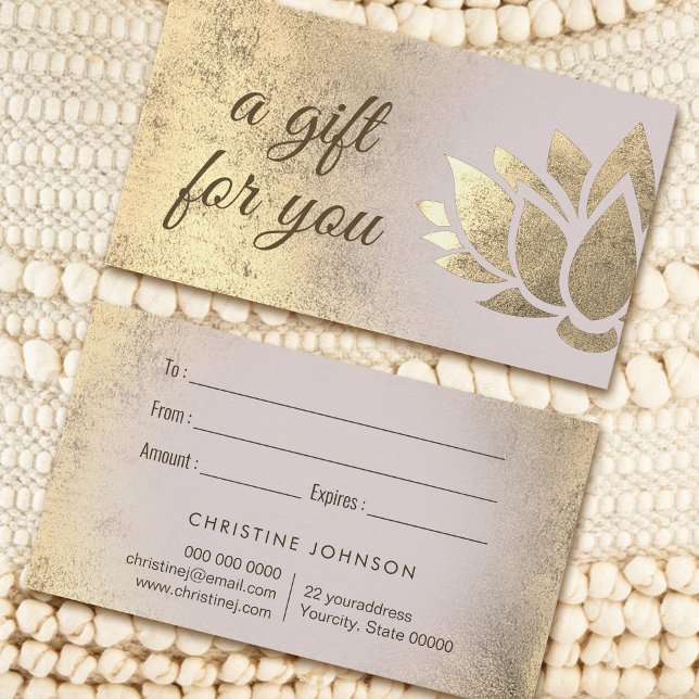 cartão-presente lotus design (Criador carregado)