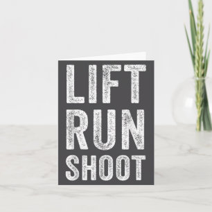 Cartão Presente Motivacional de Fitness - Levantar Corrid