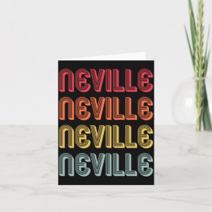 Cartão Presente Neville Nome Personalizado Divertido Retr