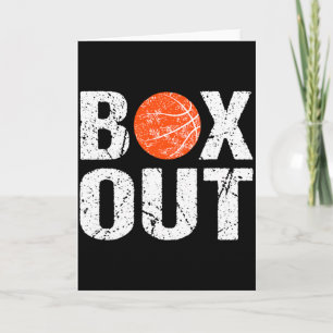 Cartão Presente Novidade Frase Box Out Treinador de Basqu