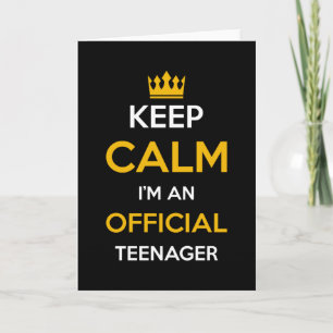 Cartão Presente Oficialmente Adolescente