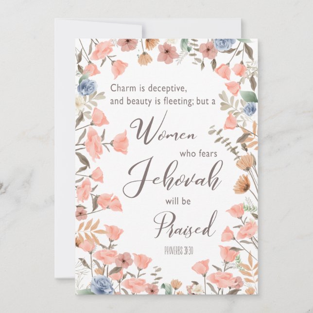 Cartão Presente para a Esposa JW Elders (Frente)