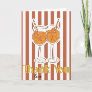 Cartão Presente para Amante de Aperol Spritz Obrigado Amo