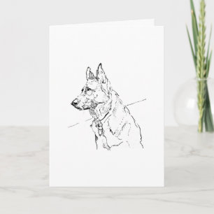 Cartão Presente para Amantes de Cachorros, Pastor Alemão