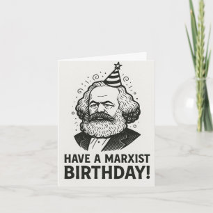 Cartão Presente para amantes de livros de Karl Marx