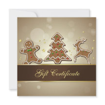 Cartão-presente para biscoitos deliciosos com pão-