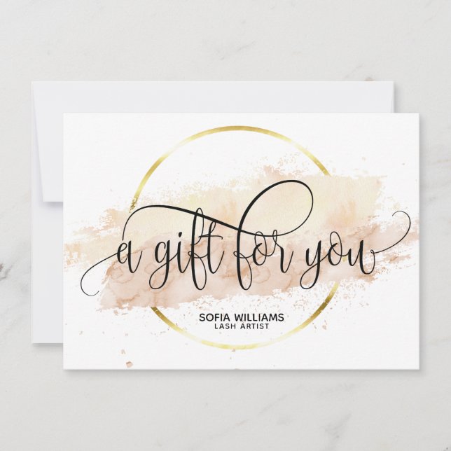 Cartão Presente para Certificado de abstrato Moder (Frente)