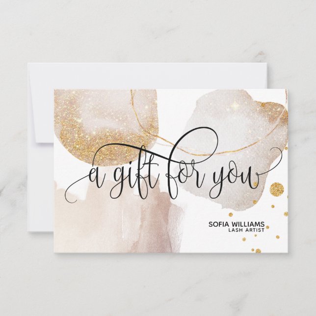 Cartão Presente para Certificado de abstrato Moder (Frente)