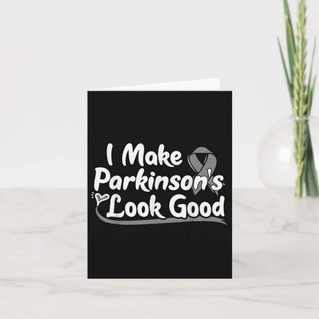 Cartão Presente Para Doentes Com Doença De Parkinson Cinz (Frente)