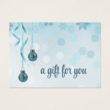 Cartão-presente para Enfeites de natal brilhantes 