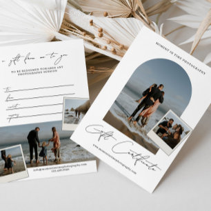 Cartão-presente para fotos com instantâneos mínimo