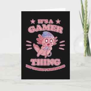 Cartão Presente para jogos de fone de ouvido Engraçado Ax