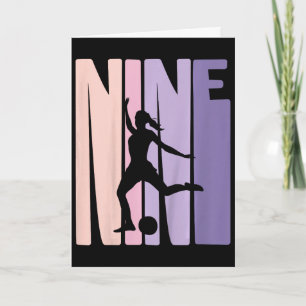 Cartão Presente para Meninas de 9 Anos de Futebol Anivers