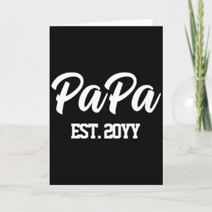 Cartão Presente Personalizado Novo Papai Est Ano Pai