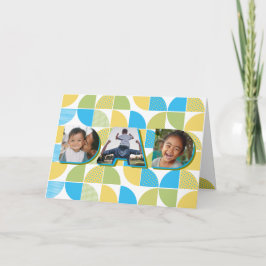 Cartão Presente Personalizado Vibrante para o Dia dos Pai