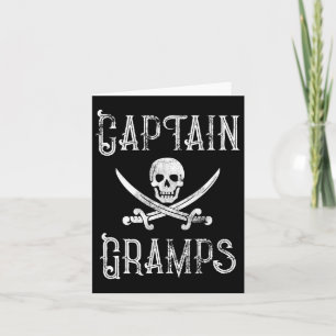 Cartão Presente Pirata de Navegação Personalizado Capitão