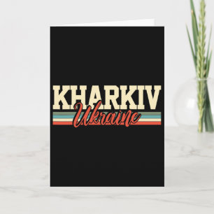 Cartão Presente Retro Souvenir Viagem Kharkiv Ucrânia