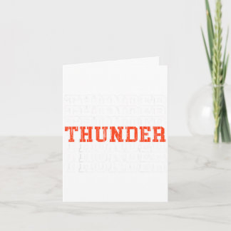 Cartão Presente retrô Thunder para homens mulheres menino