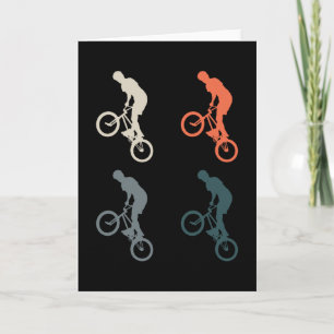 Cartão Presente Retroativo do Estilo Livre BMX Bike