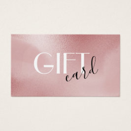 cartão-presente rosa-rosa