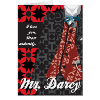Cartão Presente "Sr. Darcy " do orgulho e do preconceito