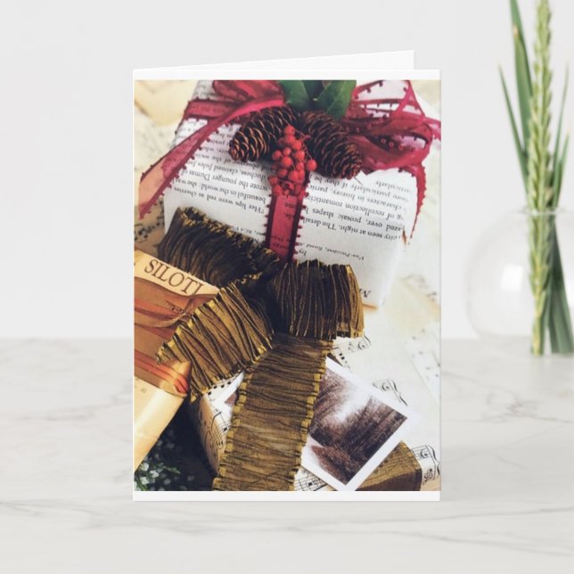 CARTÃO PRESENTES ARMAZENADOS/ÁRVORE É NATAL DE MERCADORIA (Frente)