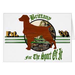 Cartão Presentes Brittany Spaniel Americanos