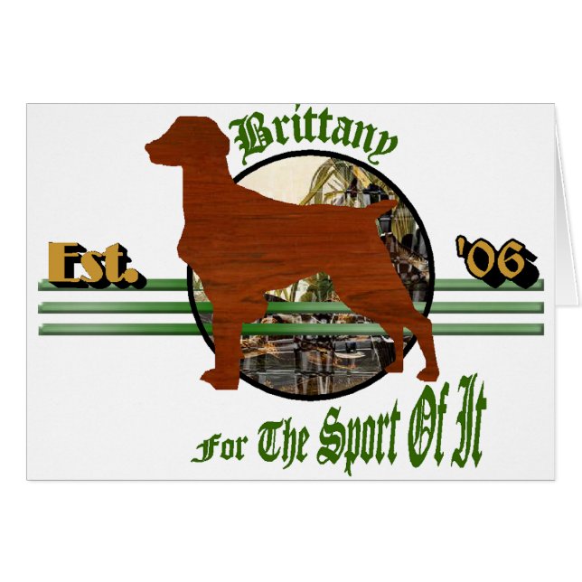 Cartão Presentes Brittany Spaniel Americanos (Frente Horizontal)