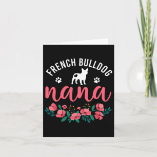 Cartão Presentes Bulldog Nana Mulheres Amante de Cães Nat