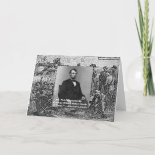 Cartão Presentes com Citações de Sabedoria de Abe Lincoln