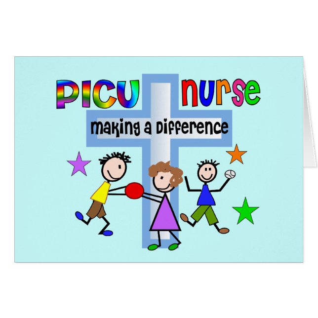 Cartão Presentes da enfermeira de PICU (Frente Horizontal)