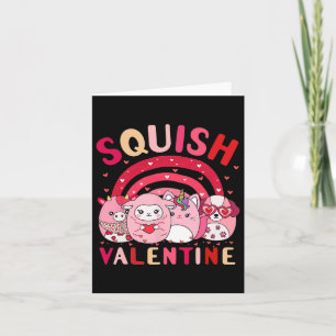 Cartão Presentes da Equipe Squish Valentine Fofos Para Cr