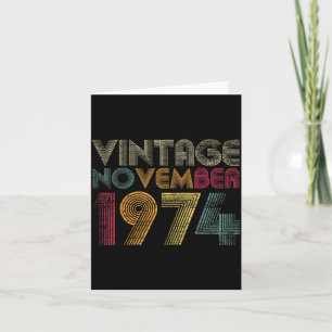 Cartão Presentes de 48º Aniversário - Vintage Novembro 19