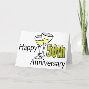 Cartão Presentes de 50º Aniversário de Casamento