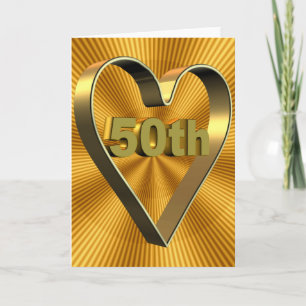 Cartão Presentes de 50º Aniversário de Casamento