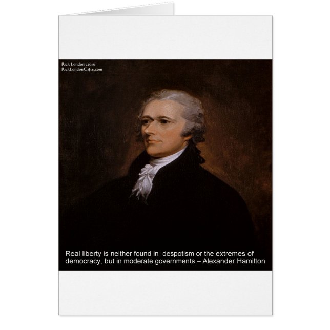 Cartão Presentes de Alexander Hamilton (Frente)