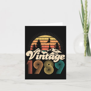 Cartão Presentes de aniversário de 30 anos - Vintage 1989
