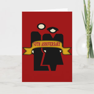 Cartão Presentes de Aniversário de 50 Anos de Casamento